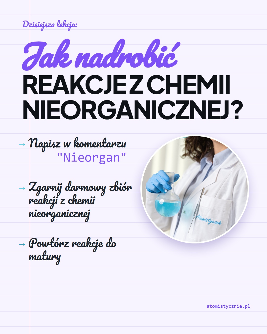 Matura za 3 dni a reakcje z chemii nieorganicznej Ci uciekaj...